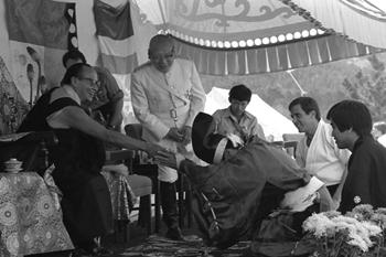 His Holiness with the Vidyadhara and Shibata Sensei